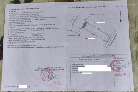 BÁN ĐẤT 103.51M2 CHÍNH CHỦ TẠI ĐƯỜNG 10, LÃM HÀ,KIẾN AN