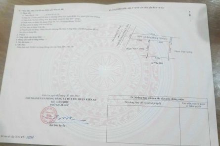 CHUYỂN NHƯỢNG M2 NGÕ 65 TRẦN NHÂN TÔNG , QUÁN TRỮ, KIẾN AN, HẢI PHÒNG - GIÁ 880 TRIỆU