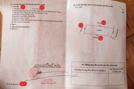 MUA ĐẤT TẶNG NHÀ CÓ 1 CĂN NHÀ DÂN XÂY TẠI AN HỒNG AN DƯƠNG