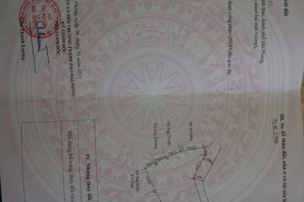 BÁN LÔ ĐẤT TẠI GIANG BIÊN - VĨNH BẢO - HP