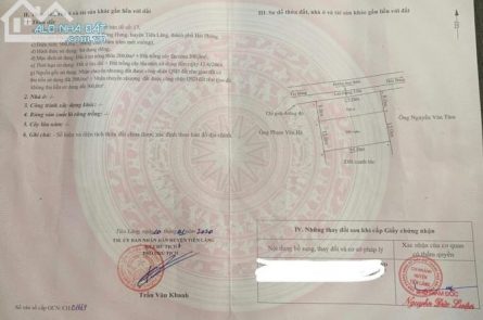 BÁN LÔ ĐẤT TẠI THÔN THỦY HƯNG - ĐÔNG HƯNG - TIÊN LÃNG - HP