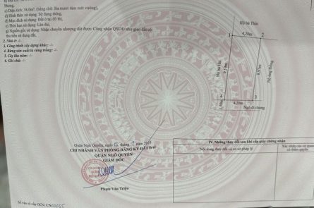 BÁN LÔ TRONG NGÕ 165 ĐÀ NẴNG