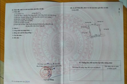BÁN ĐẤT TẠI KHU 1 - THỊ TRẤN TIÊN LÃNG - TIÊN LÃNG - HP