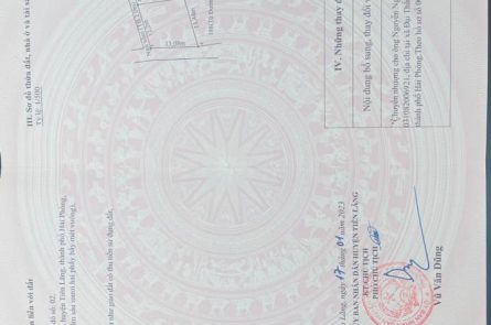 BÁN ĐẤT THỔ CƯ TẠI HẠ GIỚI TIÊN THANH - TIÊN LÃNG