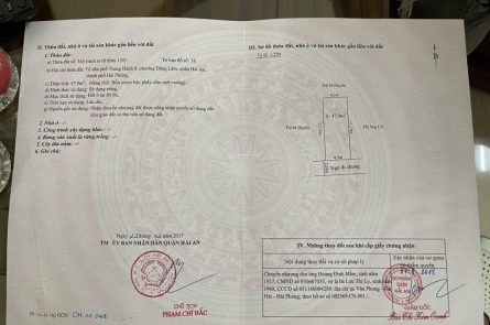 Cần bán nhà chính chủ 3 tầng tại Đằng Lâm, Hải An.