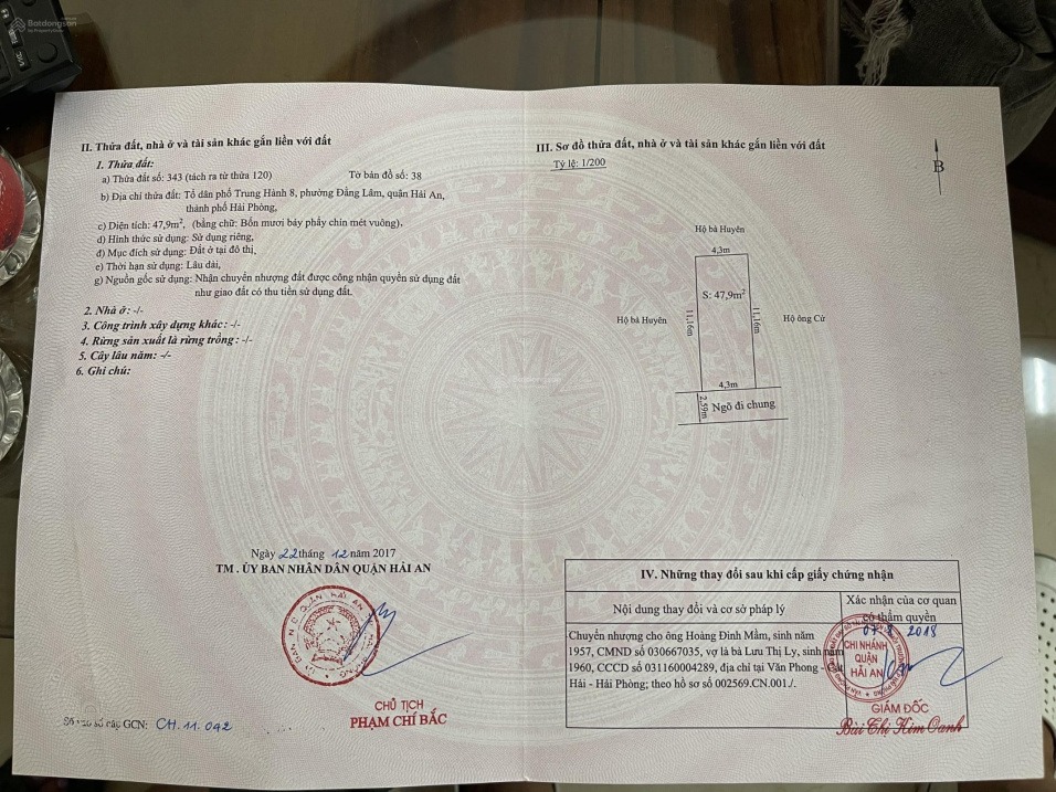 Cần bán nhà chính chủ 3 tầng tại Đằng Lâm, Hải An.