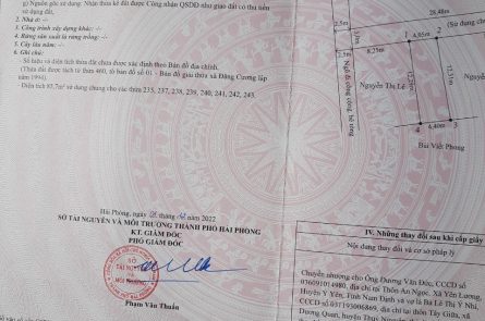 LÔ 51.9M DÂN HẠNH ĐẶNG CƯƠNG, AN DƯƠNG, HẢI PHÒNG
